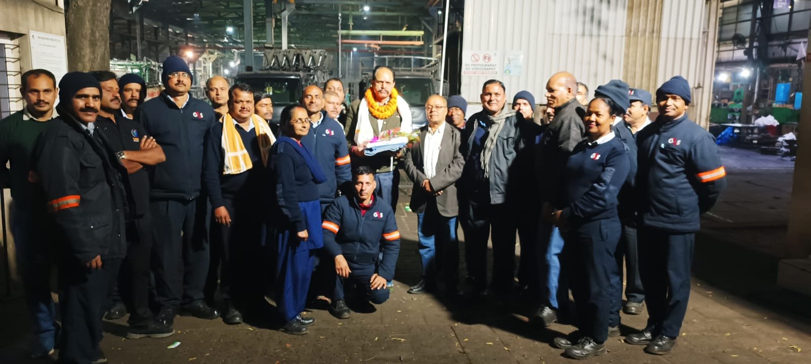 सुरक्षाकर्मी निर्मल मिश्रा सेवानिवृत्त