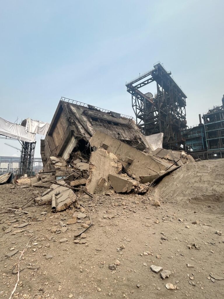 Tata Steel Coal Tower Demolition Jamshedpur