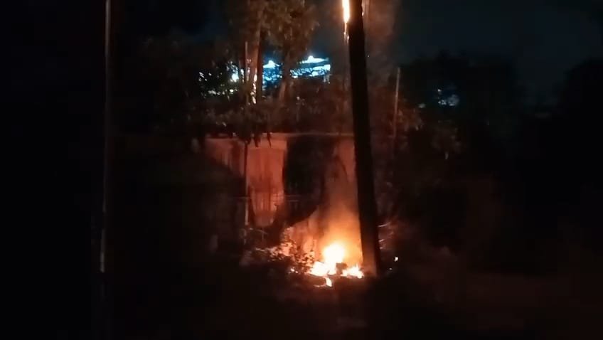 आदित्यपुर प्रभात पार्क आग