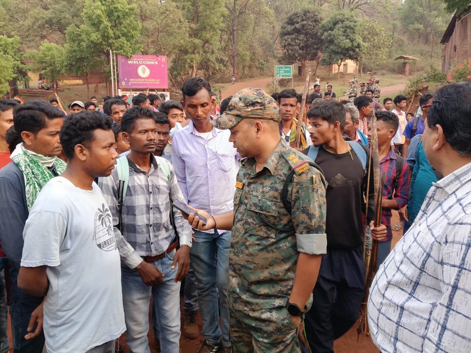 गुवा चक्का जाम आंदोलन