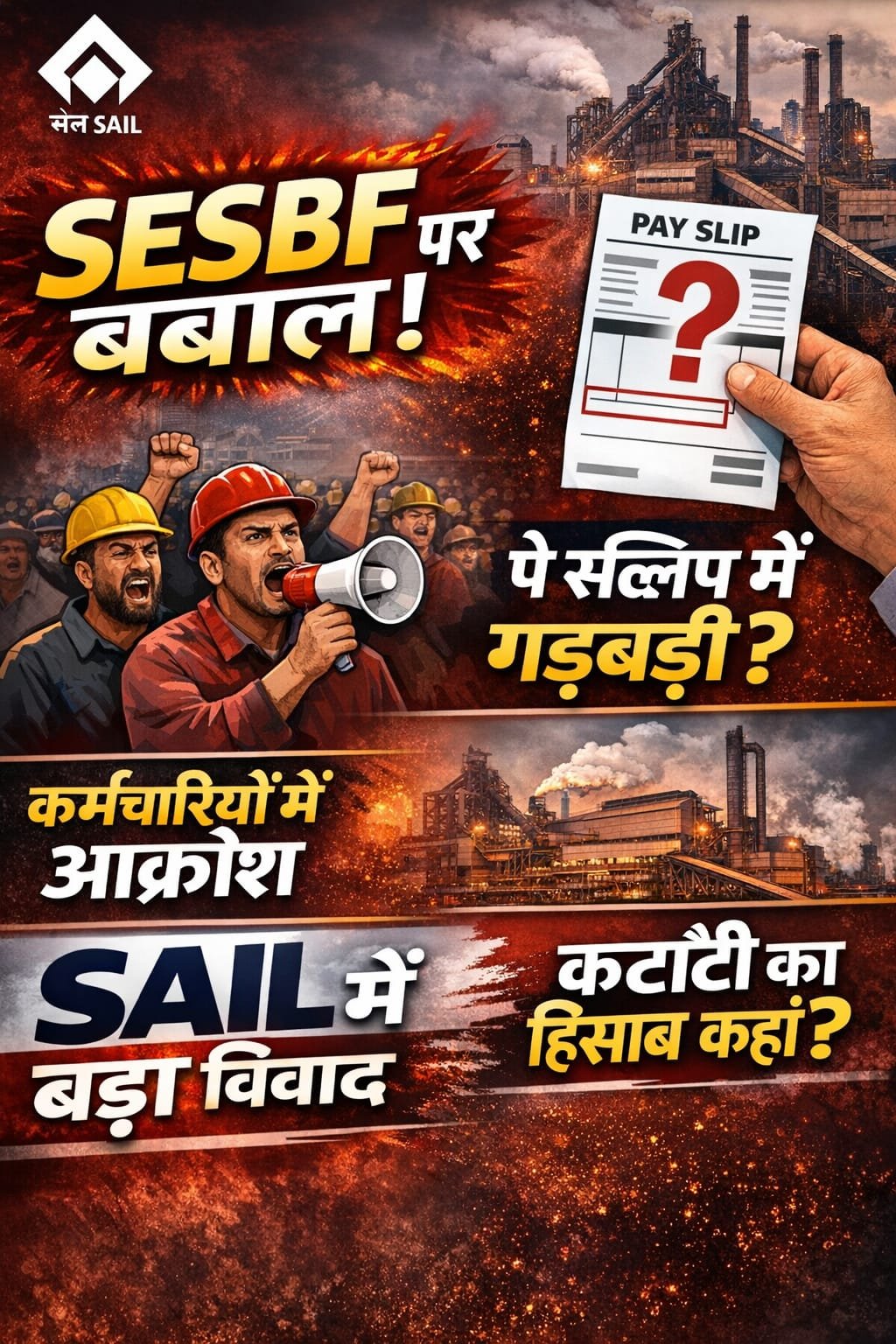 SAIL के SESBF फंड को लेकर कर्मचारियों में नाराज़गी 