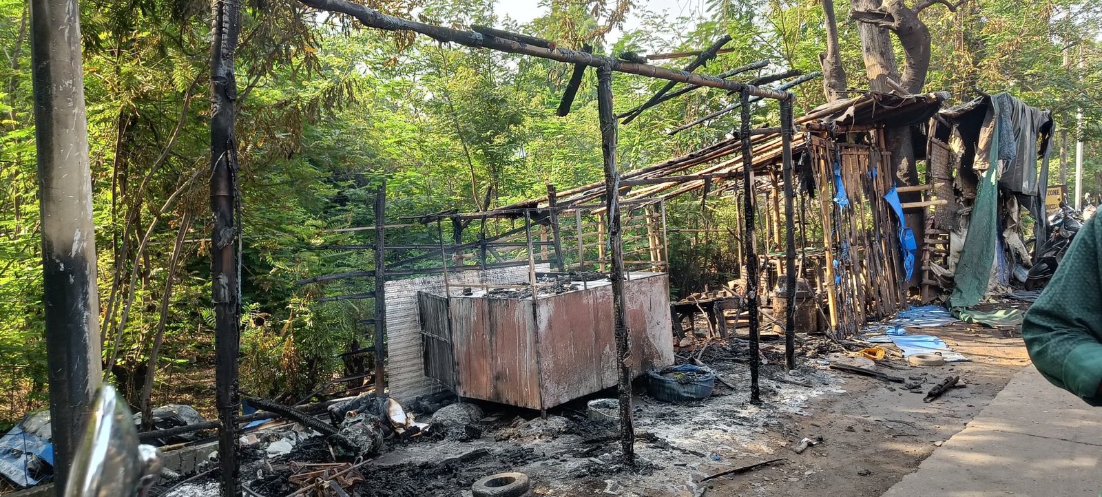 गम्हरिया दुकान आग