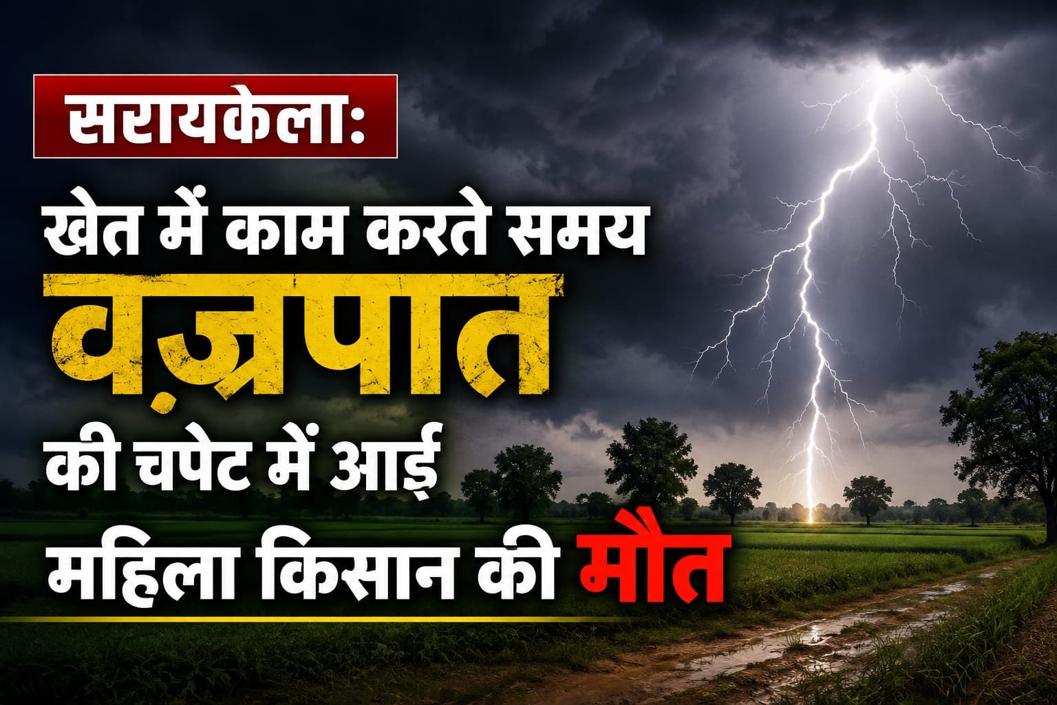सरायकेला-खरसावां, वज्रपात