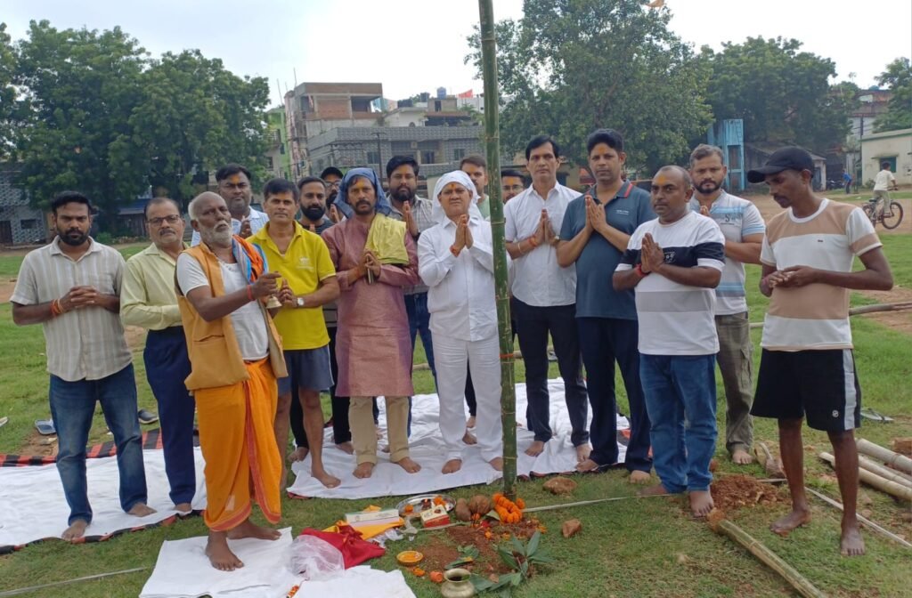 आदित्यपुर कॉलोनी रोड नंबर 15-16 मैदान में न्यू डिस्को क्लब द्वारा आयोजित होने वाले आगामी गणेश पूजा महोत्सव