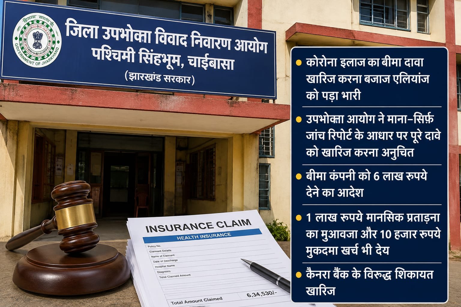 चाईबासा जिला उपभोक्ता विवाद निवारण आयोग का सांकेतिक चित्र
