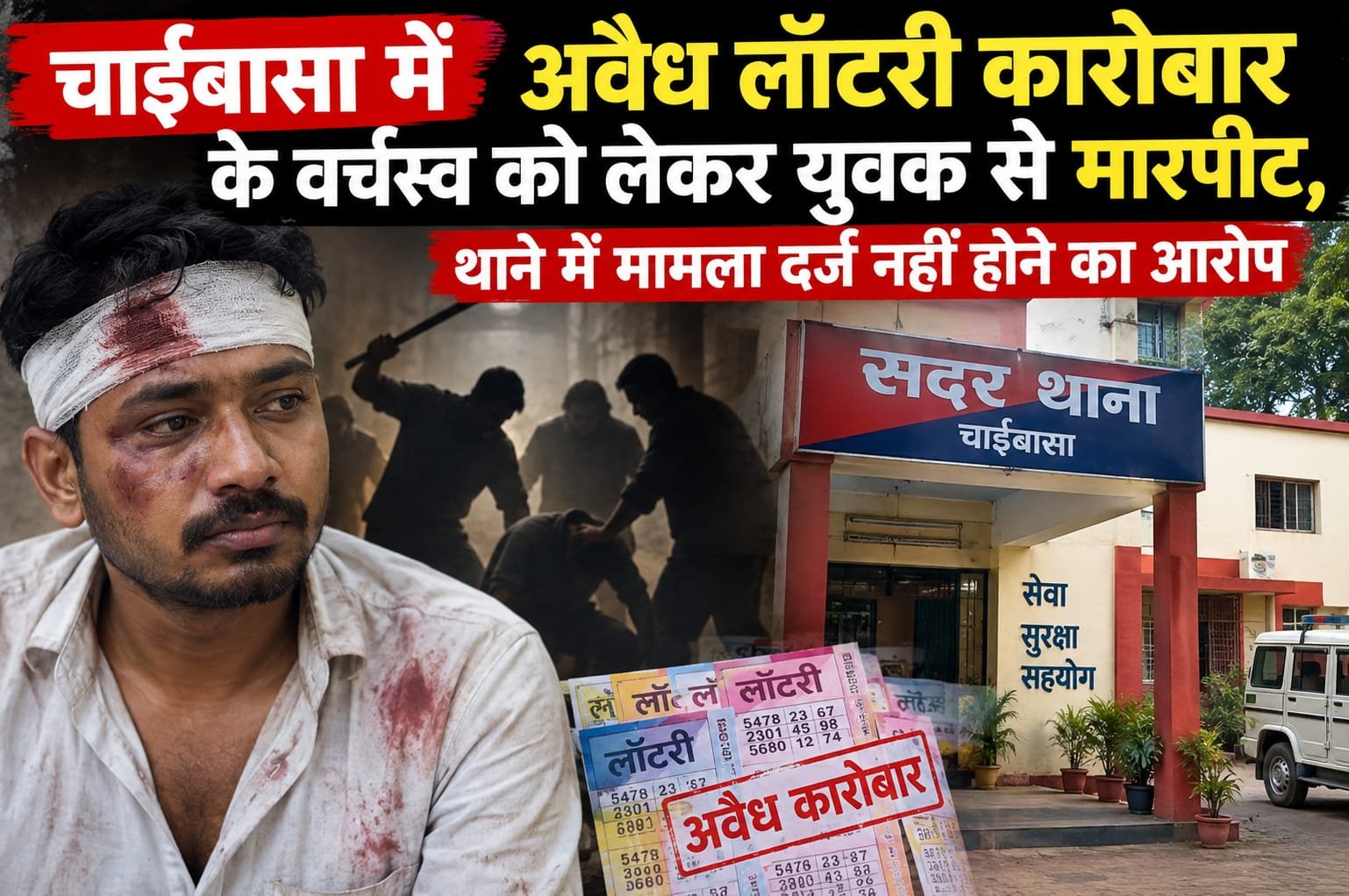 चाईबासा, अवैध लॉटरी
