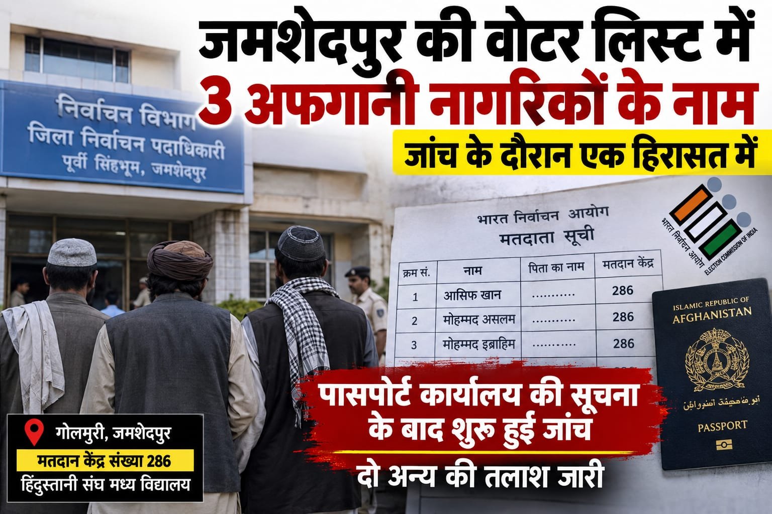 जमशेदपुर, अफगानी नागरिक,