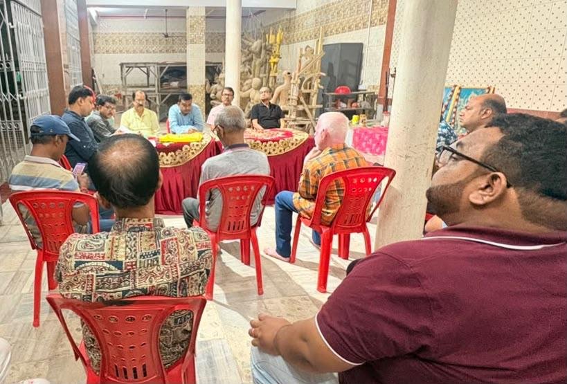 चाईबासा आमला टोला दुर्गा पूजा समिति की बैठक