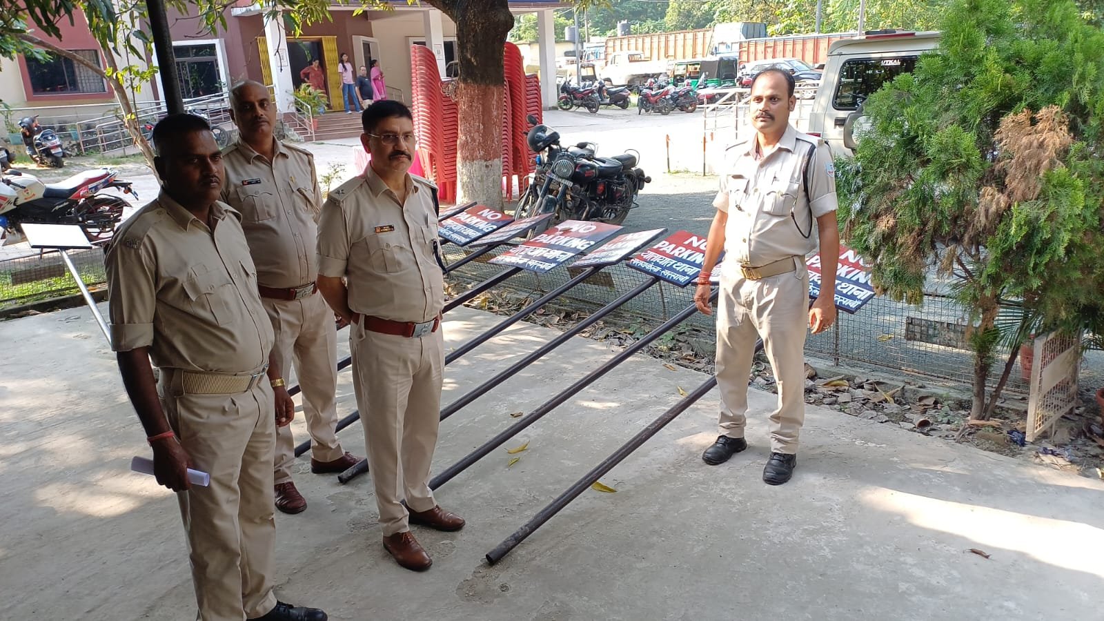 रायकेला मार्ग, यातायात पुलिस, अवैध पार्किंग,